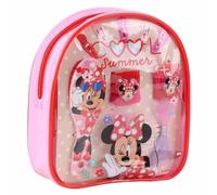 Minnie Set di bellezza per bambini con zaino trasparente, accessori per trucco e parrucchiere, regalo per ragazze