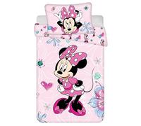 Minnie, set di biancheria da letto per bambini, 100 x 135 + 40 x 60 cm, 100% cotone