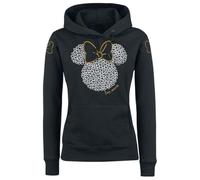 Minnie & Topolino Minnie Mouse - Love Donna Felpa con Cappuccio Nero XXL