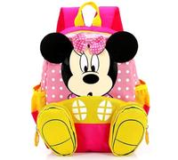 Minnie Zaino per Bambini, Minnie Cartoon Zainetti 3D Stampato Borsa da Scuola Zaino Scuola Anime Zainetti per Bambini Sport Borsa da Viaggio Zaino Regolabile Borse da Scuola per Scuola, Passeggio