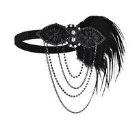 MinnowXY Accessori per capelli alla moda anni '20 per feste
