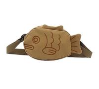 MinnowXY Carino Pesce Forma di Tela Borse A Tracolla Crossbody Fanny Pack All'aperto Sport Marsupio Borsa Studente Telefono Borsa di Tela