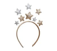 MinnowXY Cerchietto per capelli da donna, per donne e studenti, per il lavaggio del viso, a forma di stella a cinque punte, con paillettes, per feste di Natale