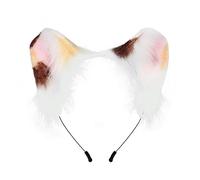 MinnowXY Cerchio per capelli in peluche fatto a mano per orecchie di gatto copricapo accessori cosplay simulazione orecchie animali fascia per festa a tema