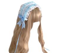 MinnowXY Dolce Donne Live Broadcast Hairband Pieghettato Pizzo Elegante Bowknot Decors Fasce Cosplay Cameriera Capelli Cerchio Per Adolescenti