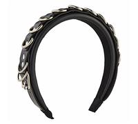 MinnowXY Fascia in pelle PU Tiaras Fibbia in pelle fascia rock fascia punk fascia in pelle PU copricapo