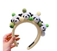 MinnowXY Molteplici Tipo Cartoon Farcito Panda Forma Cerchio Dei Capelli Photoshoot Titolare Dei Capelli Del Partito di Halloween Copricapo Per Bambini