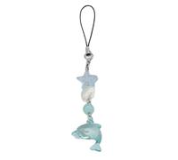 MinnowXY Portachiavi alla moda con ciondolo a forma di delfino, regalo elegante, accessorio perfetto per ogni occasione, lega acrilica