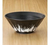 Mino Oggetto Giapponese Noodle Ciotola Soba Udon Ramen Bincho Nero e Bianco