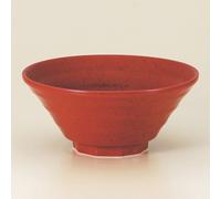 Mino Oggetto Giapponese Noodle Ciotola Soba Udon Ramen Rosso Yuzu Svasata