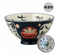 Mino Oggetto Giapponese Rice Ciotola Gohan Chawan Daruma Bambola Blu Prodotto IN