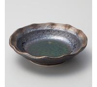 Mino Oggetto Hachi Giapponese Cibo Ciotola Ibushi Oribe Color Oro Fiore Forma