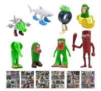Mino Plus Tung Tung Tung Sahur Figure Toy, Tralalero Tralala Figure Toys,Italian Brainrot Figure Set, Figure Giocattolo di Tralalero Tralala, Tralalero Tralalala per bambini e adulti