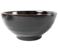 Mino ware Japan Ceramics Ramen Noodle Donburi Bowl Jet Black Yuzu Tenmoku
