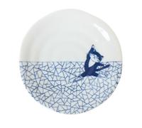 Mino ware Japanese Ceramics 5,4 pollici piatto rotondo / piatto gatto giappon...