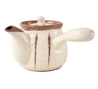Mino ware teiera ceramica giapponese Rokubey Kyusu bianco opaco Tokusa made i...