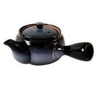 Mino ware Teiera giapponese in ceramica Kyusu Aurora Snowy Night Navy con infusore, prodotta in Giappone (importazione giapponese) SYK002 (blu navy)