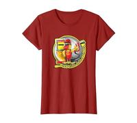 Minol Pirol - Tankwart dall'amore per la Miscela a Due Tempi 1:50 Maglietta, Donna, Mirtillo Rosso, S