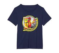 Minol Pirol - Tankwart dall'amore per la Miscela a Due Tempi 1:50 Maglietta, Donna Plus-Size, Navy, 4X