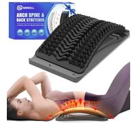 MINOLL Barella posteriore per alleviare il dolore lombare, 4 livelli regolabili per arco lombare, dispositivo di cracking della schiena, massaggiatore per la schiena per scoliosi, supporto per