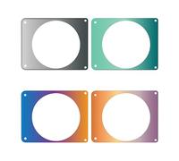 Minolta MND65 - Kit di accessori per mascherina frontale 4 pezzi (grigio, menta, arcobaleno-1, arcobaleno-2)