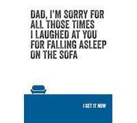 Minor Brands Carte Blanche Greetings, biglietto divertente per la festa del papà da figlio o figlia, con didascalia umoristica Say It To My Face (lingua italiana non garantita)