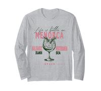 Minorca La vita è migliore sulle Isole Baleari Spagna Souvenir Maglia a Manica