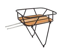 Minoura Gamoh KCL-1R King Portapacchi Posteriore Cestino Nero + Legno Zeppa 26 "
