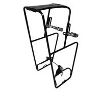 Portapacchi anteriore per bici con forcella sospesa Minoura ( Nero )