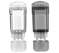 Minoxidil, applicatore per olio per cuoio capelluto, 8 ml, applicatore a sfera, strumento preciso per la consegna delle radici, massaggiatore per cuoio capelluto, confezione da 2, bianco e nero