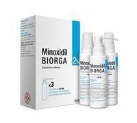 Minoxidil Biorga 2% Soluzione Cutanea 3 flaconi