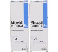 Minoxidil Biorga 5% soluzione cutanea 2x60 ml Soluzione