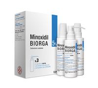 LABORATOIRES BAILLEUL S.A. MINOXIDIL BIORGA SOLUZIONE CUTANEA 3 FLACONI 5%