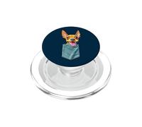 Minpin in tasca mini pinscher min pin cucciolo cane mamma da PopSockets PopGrip per MagSafe
