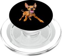 Minpin mini pinscher min pin cucciolo cane papà mamma bambini animale domestico PopSockets PopGrip per MagSafe
