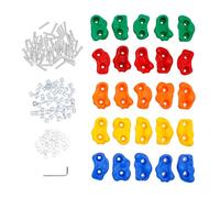 MINRS 25 manopole da arrampicata per bambini, per esterni, multicolore, per bambini, portata: 100 kg, per interni con viti di fissaggio per torre di gioco e arrampicata