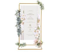 MINRS Arco di nozze in metallo, 1,05 x 2,0 m, può contenere fino a 5 kg, decorazione fai da te per matrimoni, anniversari, feste di compleanno, laurea, proposte di matrimonio