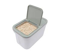 MINRS Contenitore ermetico con tazza di riso e contenitore anti-cimici rimovibile per conservare riso, cereali, farina, pasta, noci, fagioli, capacità 10 kg