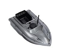MINRS Esca da Pesca Telecomandata da 500 m, Con GPS, Notturna, 1,5 kg, Luce LED e Anti-Tangle per Laghi, Fiumi, Mari - Nero