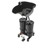 MINRS Lavabo mobile barbiere, lavabi per capelli costretti a letto, regolabile in altezza, con serbatoio dell'acqua e doccetta per saloni di bellezza, spa, ospedali, barbiere