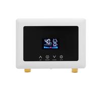 MINRS Scaldacqua istantanea da 5500 W, con indicatore di temperatura LED leggibile, 220 V-240 V, scaldabagno elettrico con telecomando, acqua calda a 30 - 55 °C, per cucina, bagno