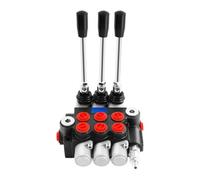 MINRS Valvola idraulica, valvola di controllo manuale, 3 prese, 3600psi, 60L/min, cilindro idraulico a doppia azione, valvola di controllo direzionale idraulica per trattore, caricatore, rimorchi