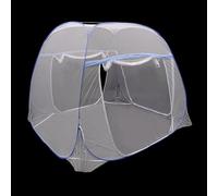MINRS Zanzariera per letto pop-up pieghevole a 360°, antizanzare, efficace contro le punture di zanzare, per esterni, campeggio, viaggi, camera da letto, 200 x 180 x 145 cm, blu