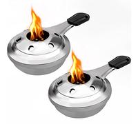 MINSHUXI Pentola per Alcol Fornello ad Alcool Portatile Mini Fornello ad Alcool Pentola ad Alcool in Acciaio Inox con Maneggiare Antiscottatura per Campeggio Esterni Barbecue