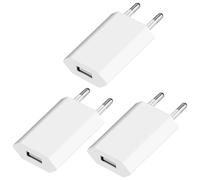 MINSHUXI Usb Netzteil 5v 1a Spina di Ricarica 3 Pezzi Spina di Alimentazione Caricabatterie Adattatore per Cellulare Adattatore USB PSU per Cellulare Smartwatch Écouteurs Jouets Lecteur Électronique