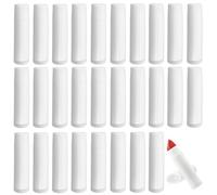 Minsily 100 pezzi da 5 ml di plastica vuota rossetto tubetti per rossetto vuoti e riutilizzabili, contenitore con tappo per balsamo per labbra fai da te (bianco)