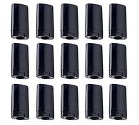 Minsily 20 contenitori ovali vuoti in plastica da 15 ml, per balsamo per le labbra, contenitori per deodoranti ovali, per balsamo per le labbra fai da te fatto in casa, pastello, cappellino (nero)