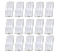 Minsily 20 contenitori ovali vuoti in plastica da 15 ml, per balsamo per le labbra, tubi per rossetto da 14,2 g, contenitori per deodoranti ovali, senza BPA, per pastelli fai da te fatti in casa