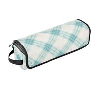 Mint Buffalo Plaid Checks 2 in 1 Strumenti per Capelli Organizer e Tappetino Resistente al Calore Grande Capacità Piastra Organizzatore per Ferro Piatto Strumenti Caldi e Accessori per la Cura dei