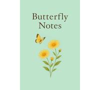 Mint Butterfly Notebook: A bright mint green notebook with a butterfly and flower design conveys the serenity of nature